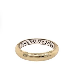 Brass and sterling silver bangle.